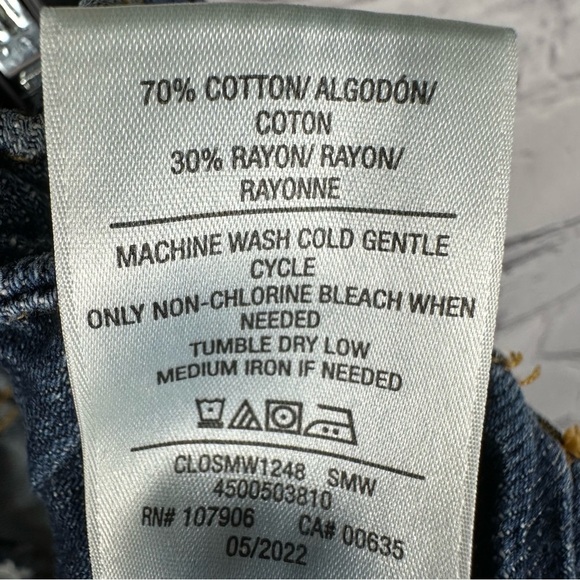 Hudson Jeans Remi High Rise Straight Leg Jeans Elastic Waist Summer Wind 27 NWT - Picture 9 of 9